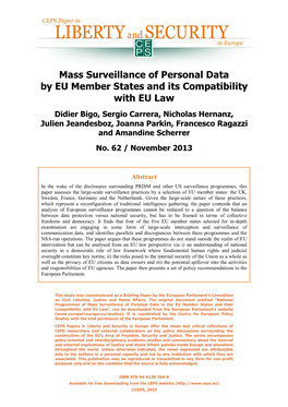 Mass Surveillance of Personal Data by EU Member States and Its