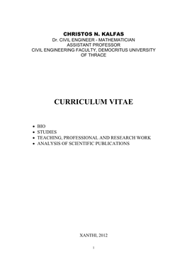 Curriculum Vitae