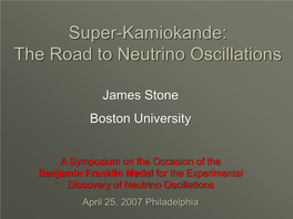 Super-Kamiokande: the Road to Neutrino Oscillations