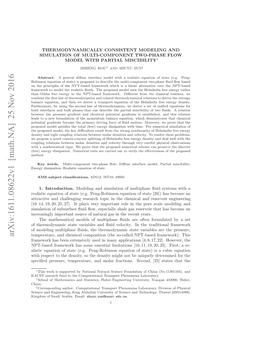 Thermodynamically Consistent Modeling and Simulation of Multi-Component Two-Phase Flow Model with Partial Miscibility