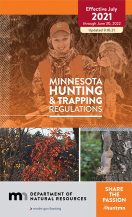 2021 Hunting and Trapping Regulations