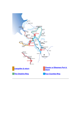 Llangollen & Return Chester Or Ellesmere Port & Return