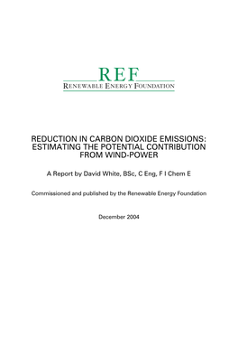 Reduction in Carbon Dioxide Emissions: Estimating the Potential Contribution from Wind-Power