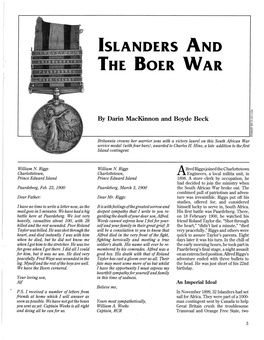 Islanders and the Boer