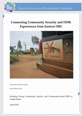 Connecting Community Security and DDR Experiences