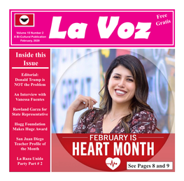 La Voz Inside This Issue