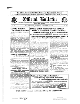 Official U. S. Bulletin