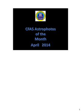 CFAS Astropicture of the Month