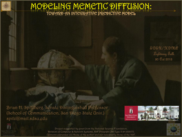Modeling Memetic Diffusion: Toward an Integrative Predictive Model