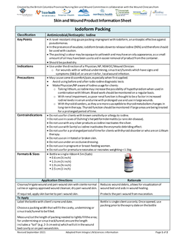 Iodoform Packing