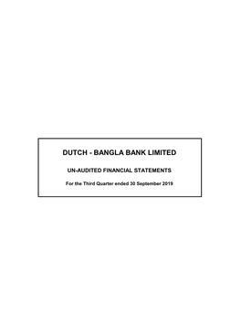 Dutch - Bangla Bank Limited