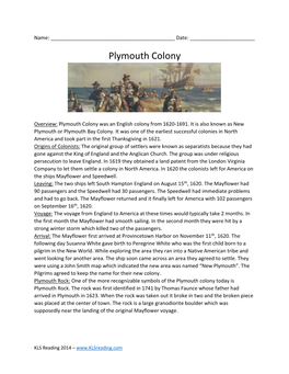 Plymouth Colony