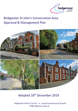 Bridgwater St John's Conservation Area Appraisal & Management Plan