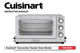 INSTRUCTION BOOKLET Cuisinart® Convection Toaster Oven Broiler