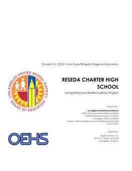 RESEDA CHARTER HIGH SCHOOL Comprehensive Modernization Project