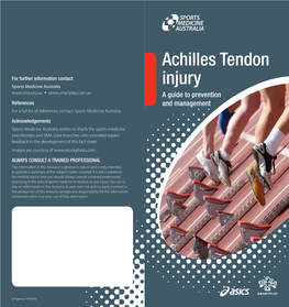 Achilles Tendon Injury