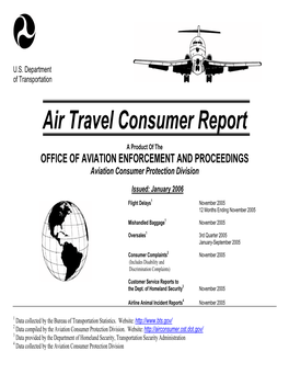 Air Travel Consumer Report