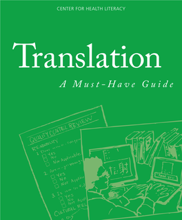 A Must-Have Guide Translation a Must-Have Guide