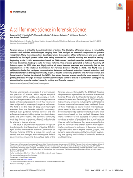 Science in Forensic Science PERSPECTIVE