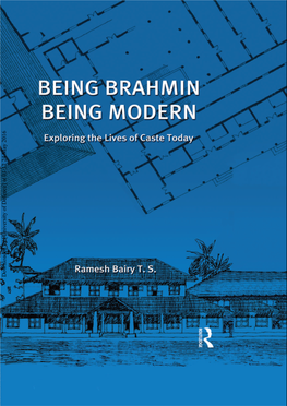 Being Brahmin, Being Modern