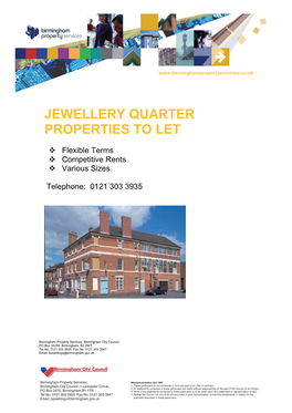 Jewellery Quarter Properties to Let