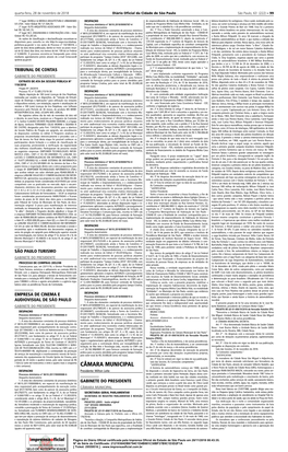 CÂMARA MUNICIPAL DECRETA: Mento Para Credenciamento De Pessoas Jurídicas Atuantes Nº 8610.2017/0000086-0, Em Especial Das Manifestações Da Ao Art