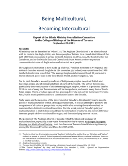 Being Multicultural, Becoming Intercultural