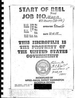 1.0 1.1 MICROFILMED by NPPSO-NAVAL Distria