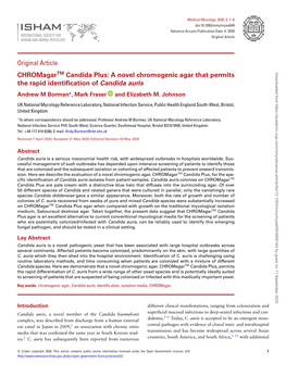 Chromagartm Candida Plus: a Novel Chromogenic Agar That