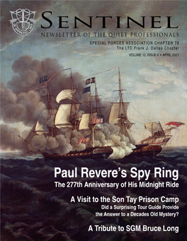 April 2021 | Sentinel 1 RETURN to TOC  Paul Revere’S Spy Ring