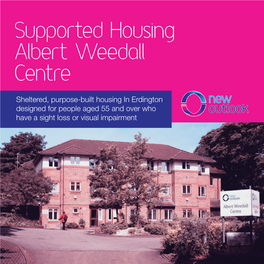 Supported Housing Albert Weedall Centre