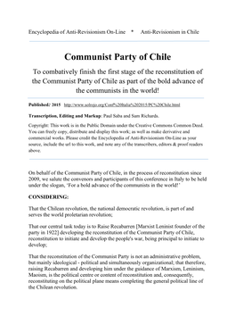 Communist Party of Chile