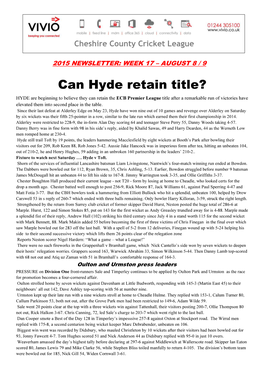 Can Hyde Retain Title?