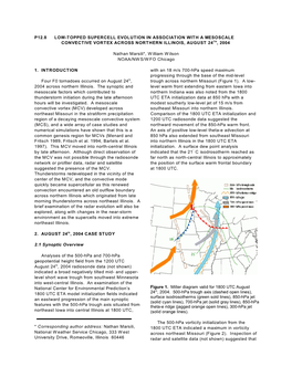 P12.8 Low-Topped Supercell Evolution in Association with a Mesoscale Convective Vortex Across Northern Illinois, August 24Th, 2004