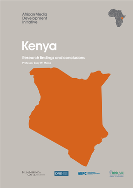 Kenya Research Findings and Conclusions Professor Lucy W