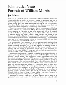 John Butler Yeats: Portrait of William Morris