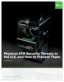Physical ATM Security Threats in the U.S. and How to Prevent Them