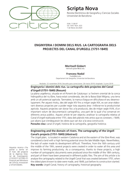 Scripta Nova Revista Electrónica De Geografía Y Ciencias Sociales Universitat De Barcelona