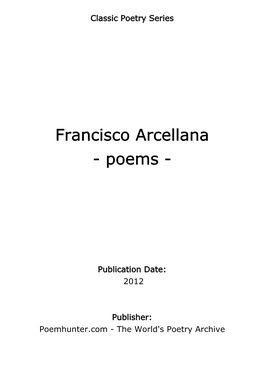 Francisco Arcellana - Poems