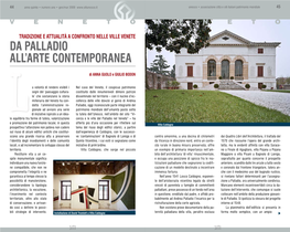 Da Palladio All'arte Contemporanea