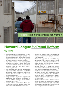 Rethinking Remand for Women