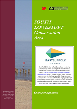 South Lowestoft Conservation Area Appraisal
