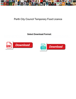 Perth City Council Temporary Food Licence