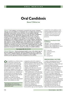 Oral Candidosis