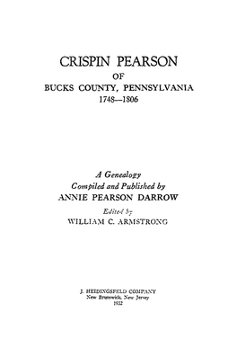 Crispin Pearson Of