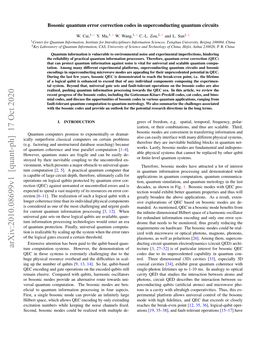 Arxiv:2010.08699V1 [Quant-Ph] 17 Oct 2020 Tum Computation Systems