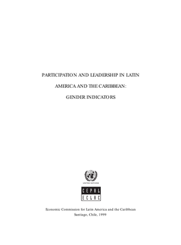 Participation and Leadership in Latin America and the Caribbean: Gender Indicators