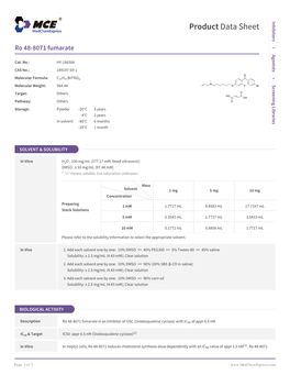 Product Data Sheet