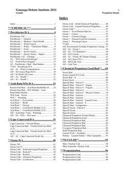 Gonzaga Debate Institute 2011 1 Gemini Propulsion Disads Index