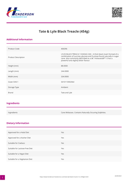 Tate & Lyle Black Treacle